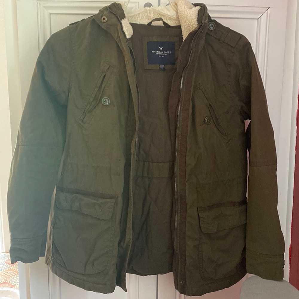 American eagle army green coat